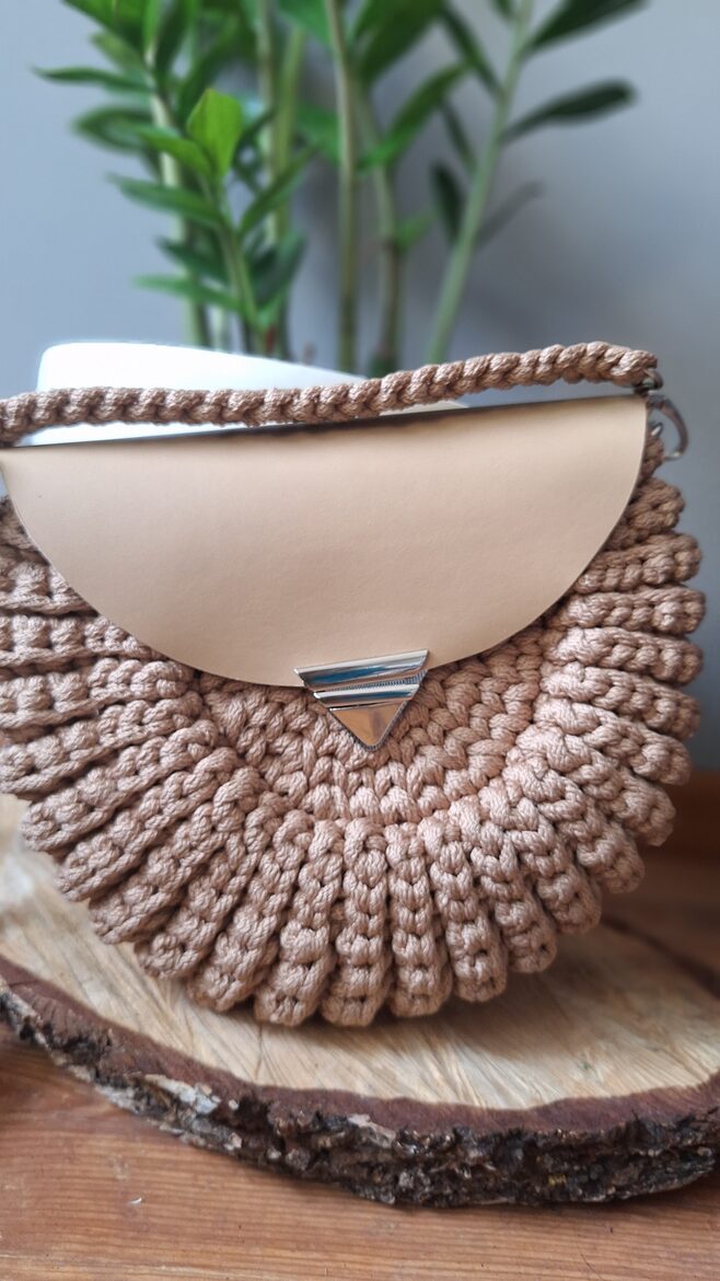 Tamborēta soma " Oreo"